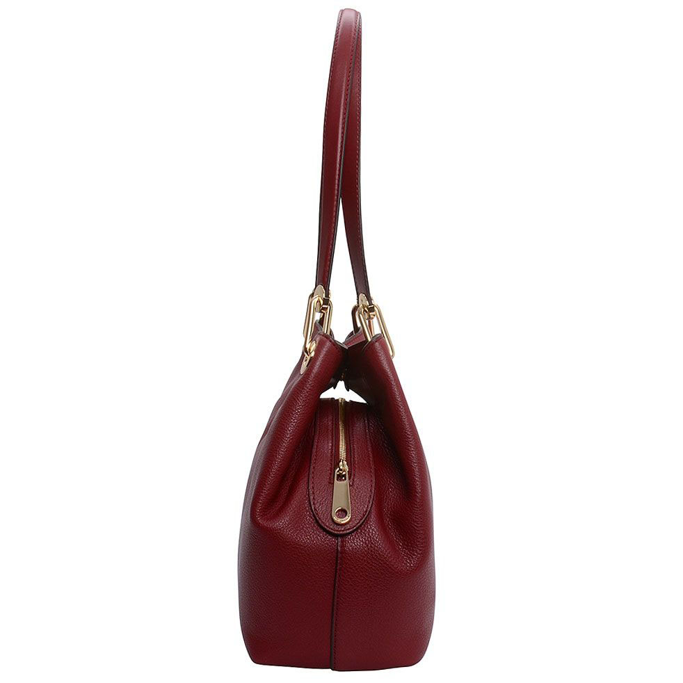 Michael Kors Raven Large Shoulder Tote Oxblood # 30H6GRXE3L