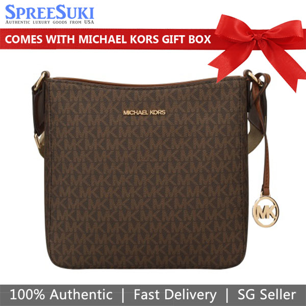 Michael Kors Jet Set Travel Small Ns Crossbody Brown # 35S4GTVC5B