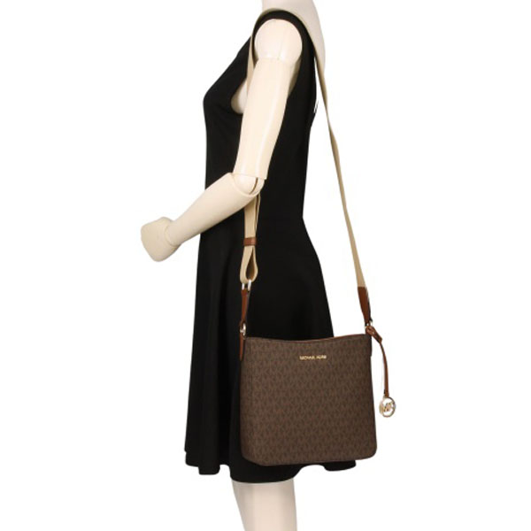 Michael Kors Jet Set Travel Small Ns Crossbody Brown # 35S4GTVC5B