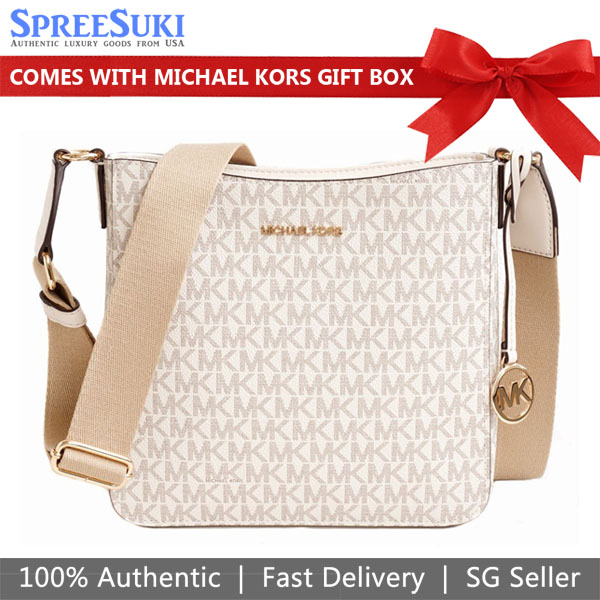 Michael Kors Jet Set Travel Small Ns Crossbody Light Cream # 35S4GTVC5B