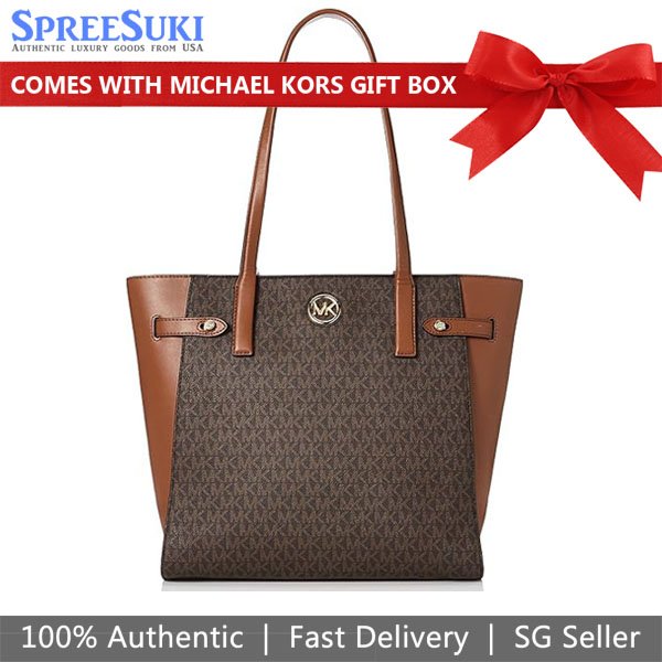 Michael Kors Carmen Tote Brown # 35S2GNMT3BD1