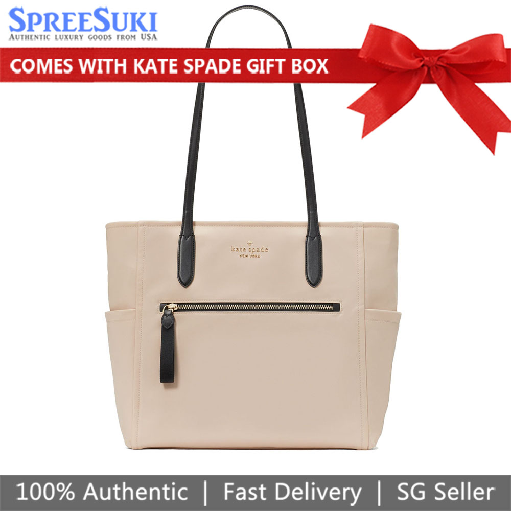 Kate Spade Chelsea Tote Colorblack Warm Beige # KE954