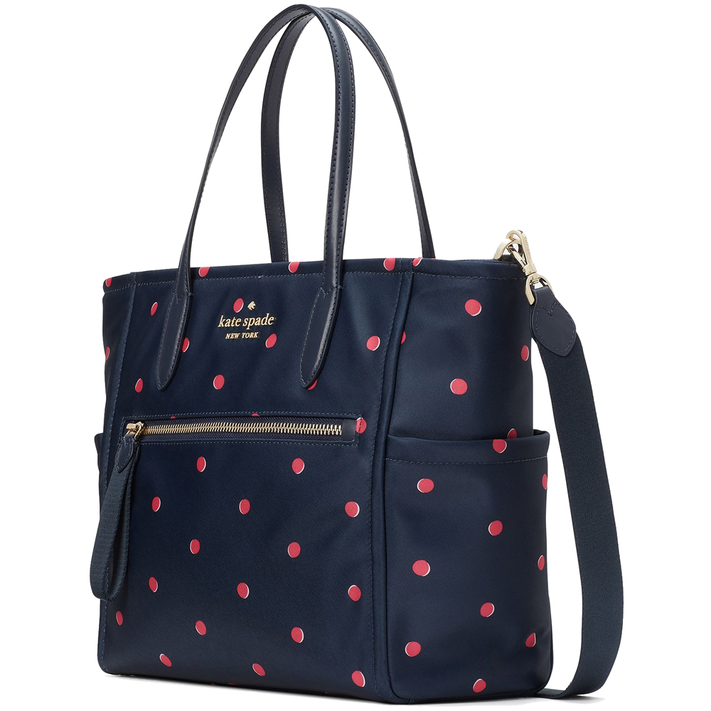 Kate Spade Chelsea Medium Satchel Polka Dot Blue # KA497D2