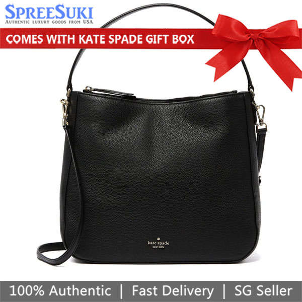 Kate Spade Crossbody Bag Sling Jackson Double Compartment Black # WKRU5939D1