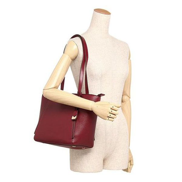 Michael Kors Whitney Leather Small Top Zip Tote Shoulder Bag Maroon Dark Red # 30S8GN1T1L