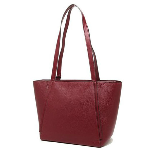 Michael Kors Whitney Leather Small Top Zip Tote Shoulder Bag Maroon Dark Red # 30S8GN1T1L