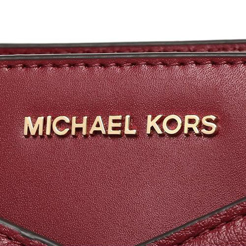 Michael Kors Whitney Leather Small Top Zip Tote Shoulder Bag Maroon Dark Red # 30S8GN1T1L