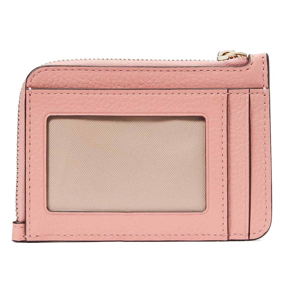 Kate Spade Leila Small Card Holder Wristlet Peachy Rose # WLR00398