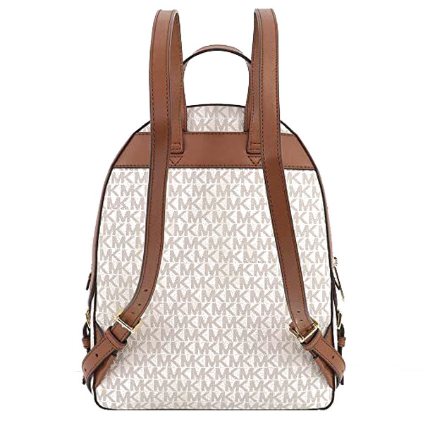 Michael Kors Jaycee Medium Zip Pocket Backpack Vanilla Acorn # 35S2G8TB2BD1