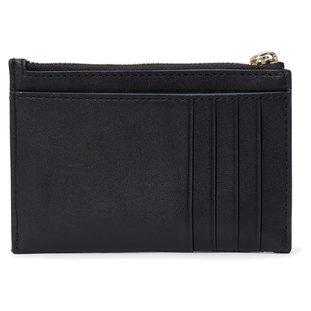 Kate Spade Carey Small Card Holder Smooth Quilted Black # KA598D2