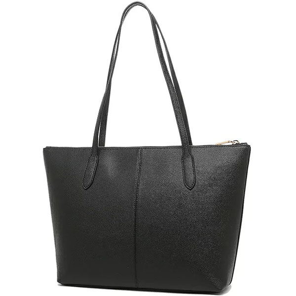 Coach Shoulder Bag Zip Top Tote Black # 4454D1