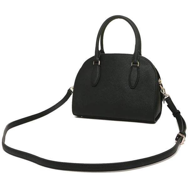 Kate Spade Crossbody Bag Sling Reiley Medium Dome Satchel Black # WKRU5886D1