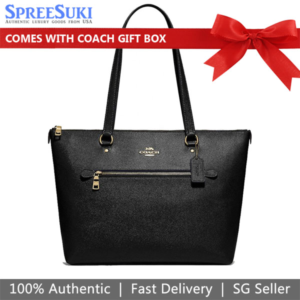 Coach Tote Shoulder Bag Gallery Tote Black # F79608D1