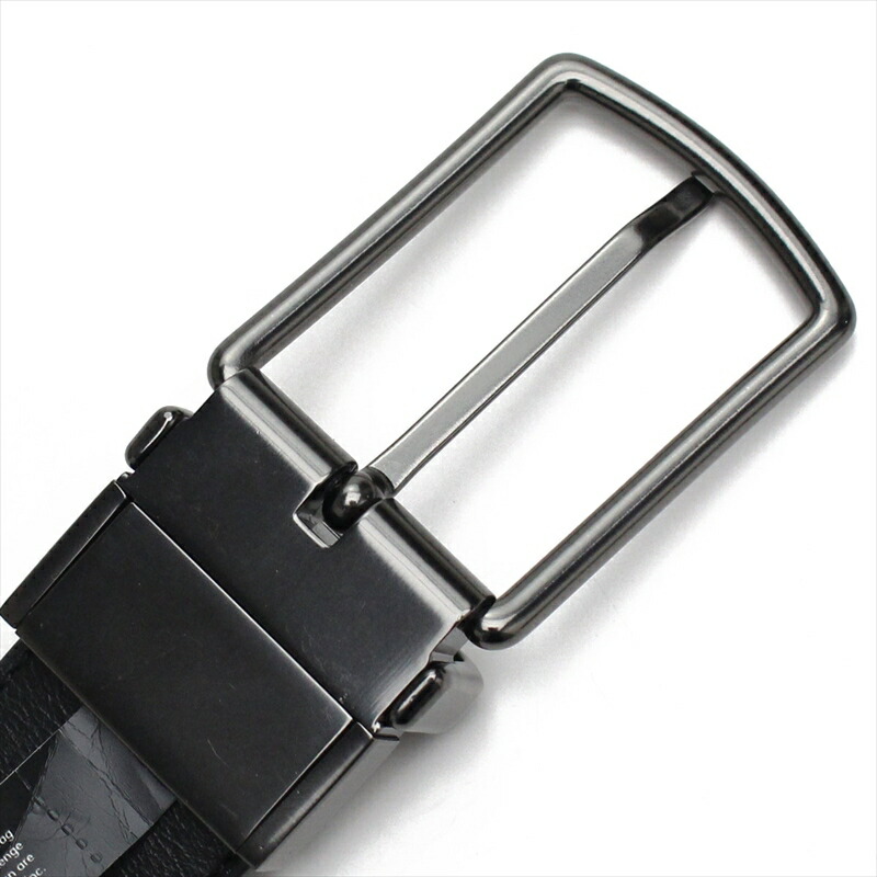 Coach Men Modern Harness Cut-To-Size Reversible Signature Coated Canvas Belt Charcoal Black / Antique Nickel # F64825D10