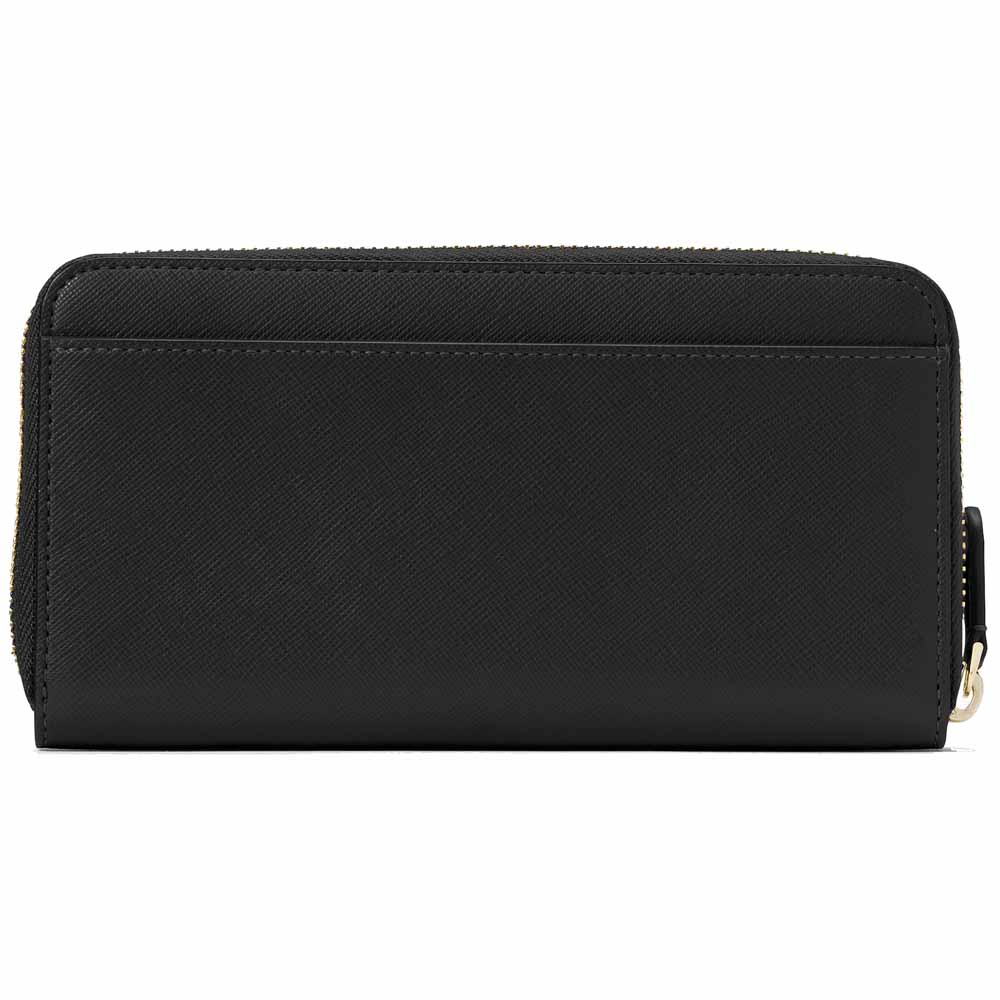 Kate Spade Long Wallet Dana Large Continental Zip Around Wallet Black # KB541D1