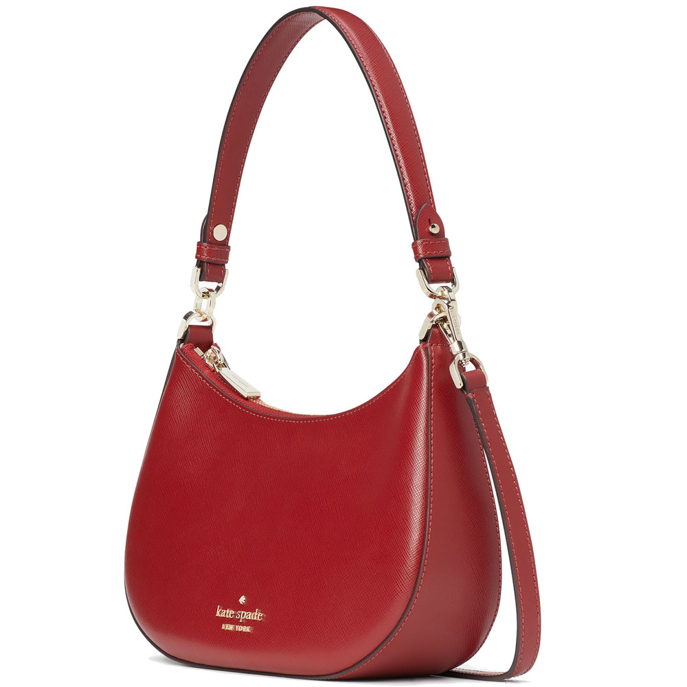 Kate Spade Staci Saffiano Crossbody Bag Sling Red Currant # K6043D1