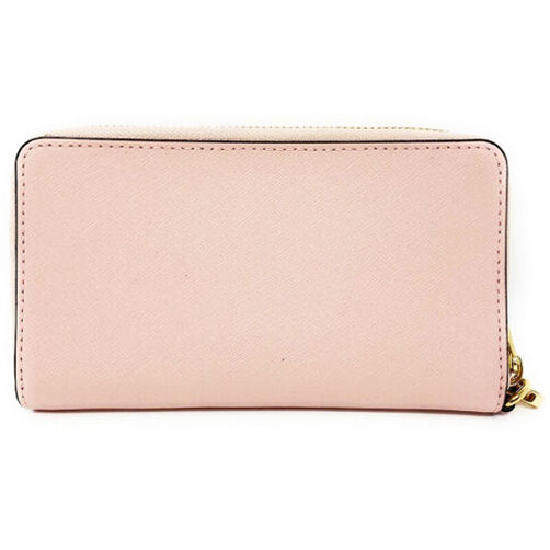 Michael Kors Phone Wallet Jet Set Travel Large Flat Multi-Functional Phone Leather Case Blossom Pink # 35F8GTVW7LD3