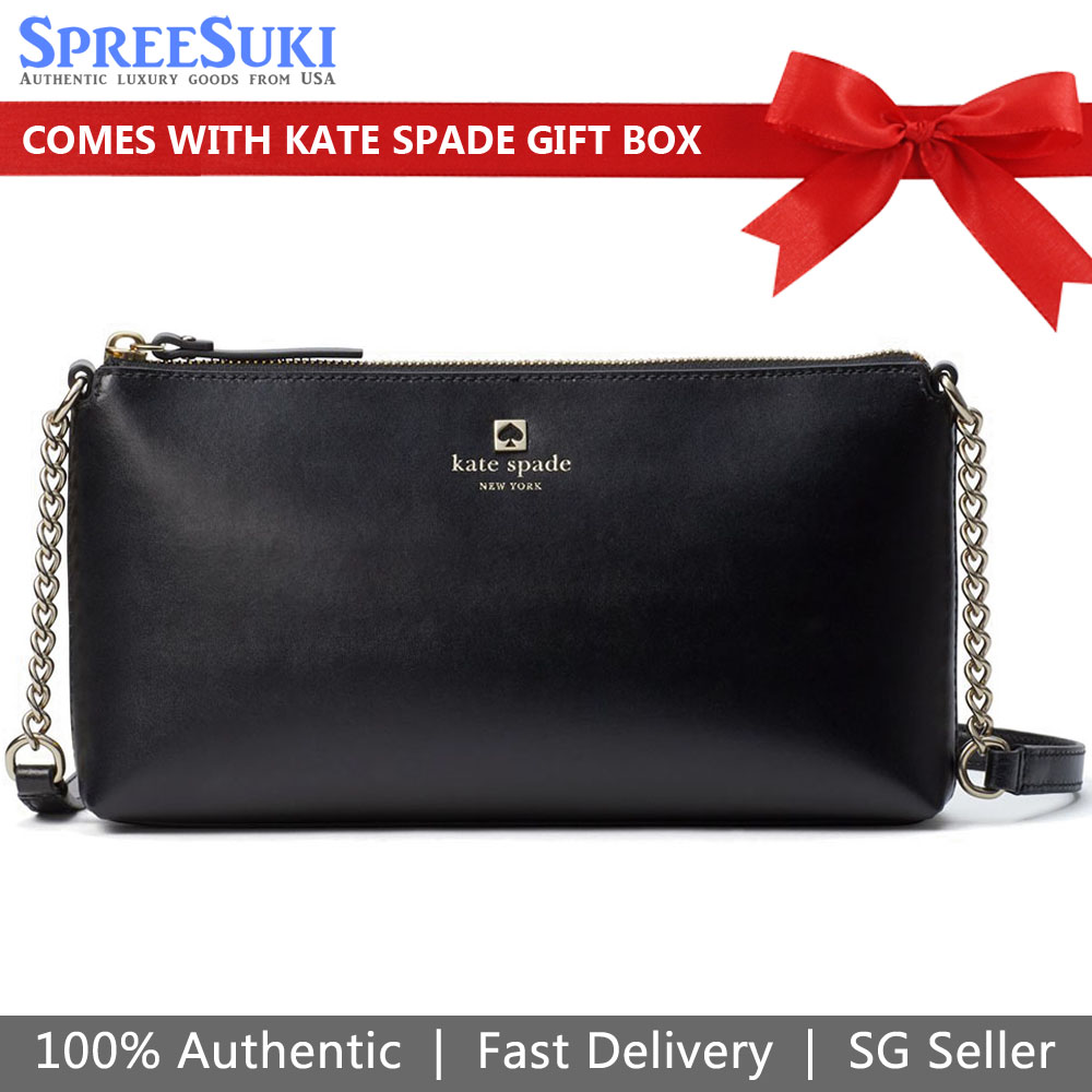 Kate Spade Sawyer Street Declan Crossbody Bag Black # WKRU6081D2