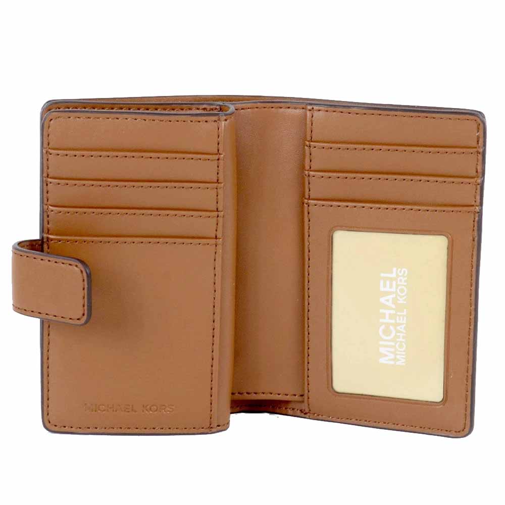 Michael Kors Medium Wallet Jet Set Travel Medium Bifold Zip Coin Wallet Vanilla # 35F8GTVF2B