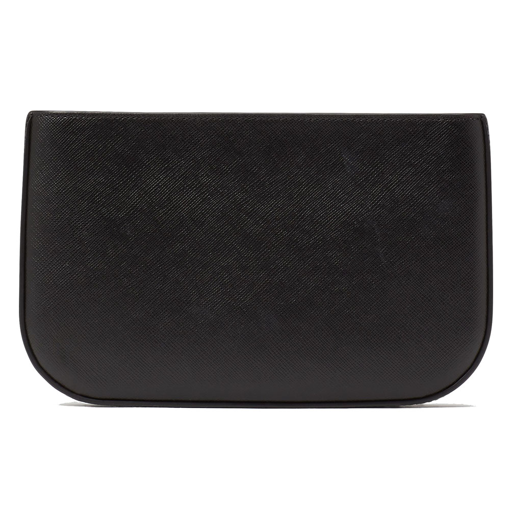 Kate Spade Madison Saffiano Leather Pochette Pouch Black # KF396