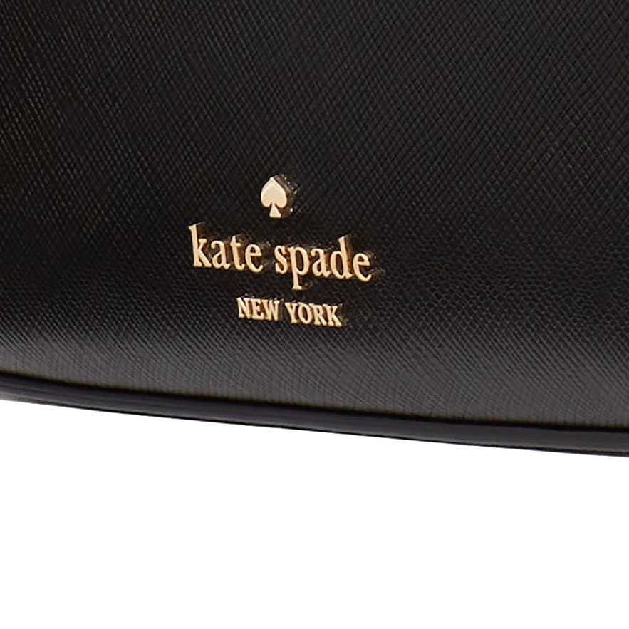 Kate Spade Madison Saffiano Leather Pochette Pouch Black # KF396