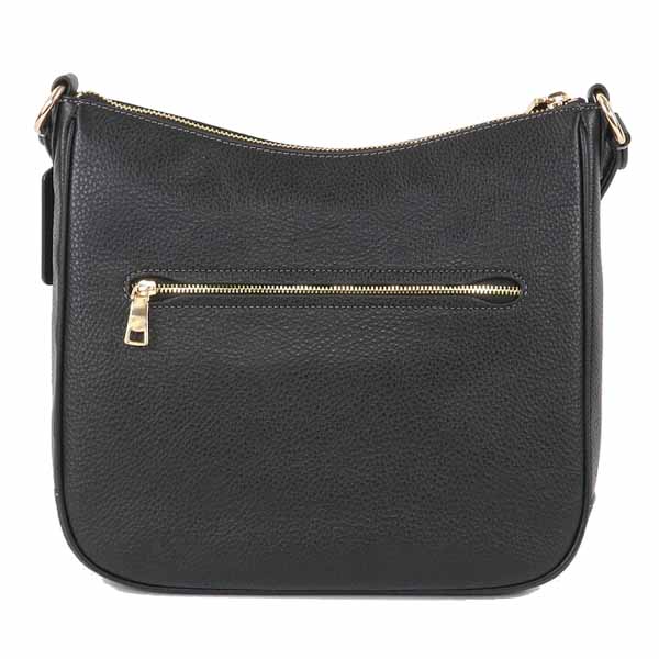 Coach Pebbled Leather Ellie File Black # CU960