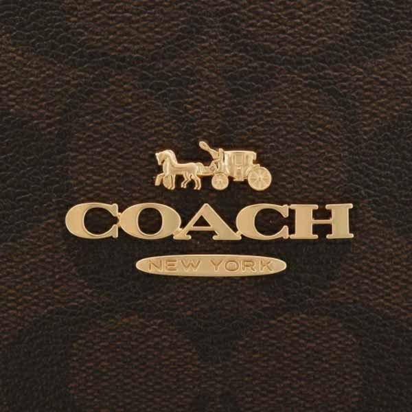 Coach Signature Ellie File Brown Black # CU959