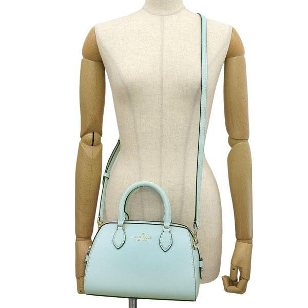 Kate Spade Crossbody Bag Sling Madison Saffiano Leather Duffle Crossbody Blue Glow # KF493