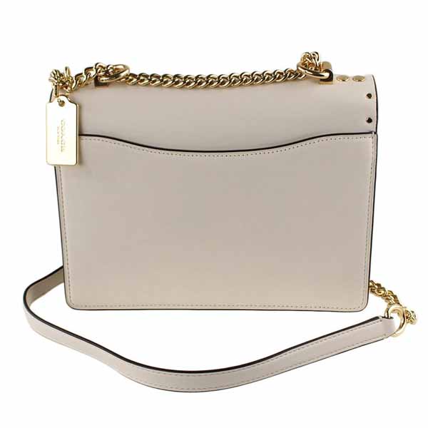 Coach Crossbody Bag Sling Klare Signature Snake Embossed Crossbody Light Khaki Chalk Off White # 90400