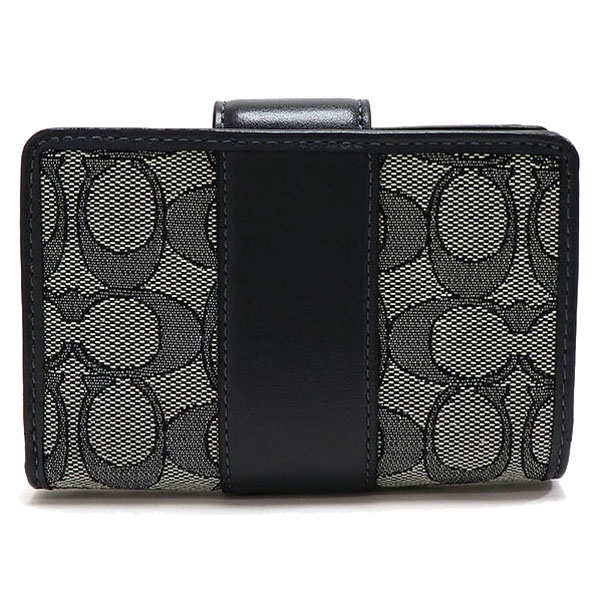 Coach Medium Wallet Medium Corner Zip Wallet In Signature Jacquard Midnight Navy Blue # CU987