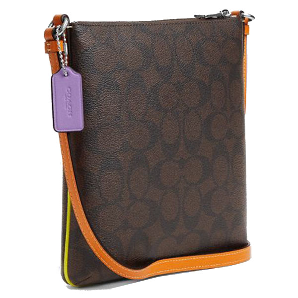 Coach Crossbody Bag Sling Signature Mini Rowan File Brown Iris # CL671