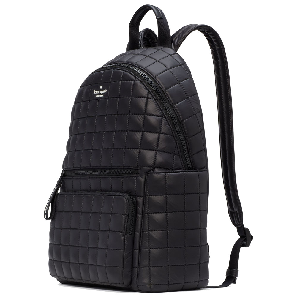 Kate Spade Large Backpack Camden Quilted Backpack Black # KH404