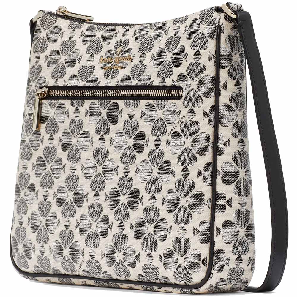 Kate Spade Spade Flower Signature Large Swingpack Crossbody Sling Black # KG481