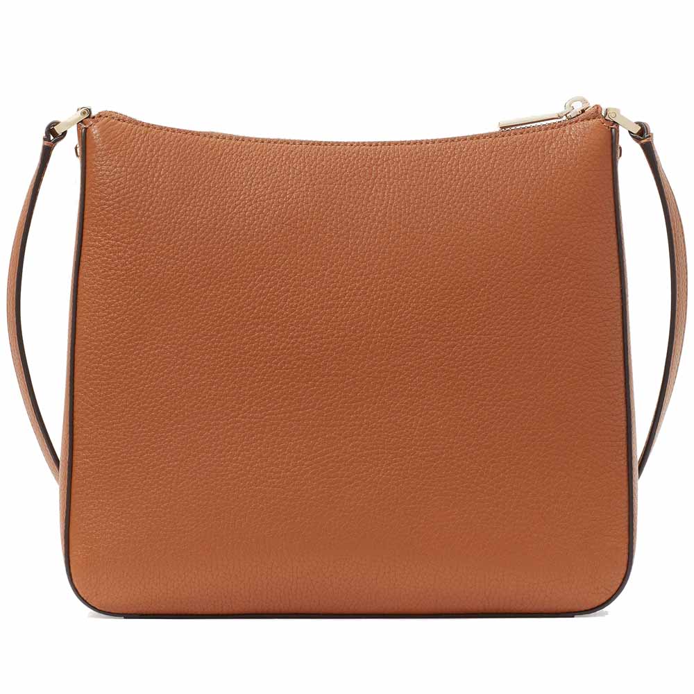 Kate Spade Lena Pebbled Leather Swingpack Crossbody Bag Sling Warm Gingerbread Brown # KH431