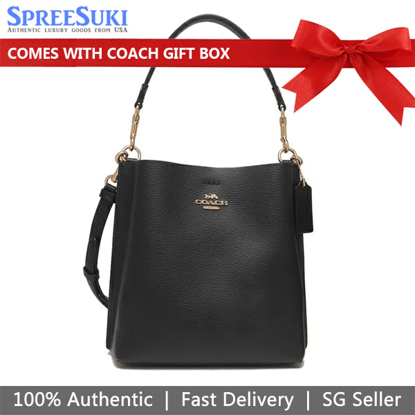 Coach Crossbody Bag Sling Mollie Bucket Bag 22 Black # CA177D1