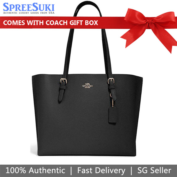 Coach Tote Shoulder Bag Mollie Tote Black # 1671D3