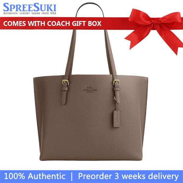 Coach Mollie Tote Bag Dark Stone # CV968