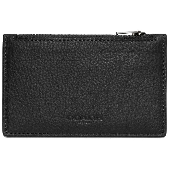 Coach Zip Card Case Black # C4280