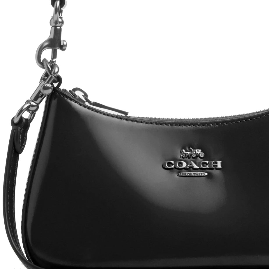 Coach Teri Mini Crossbody Bag Silver Black # CW310