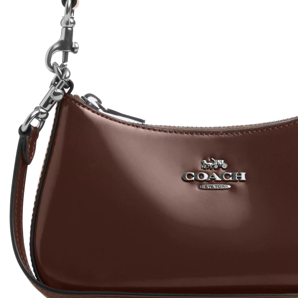 Coach Teri Mini Crossbody Bag Silver Maple # CW310