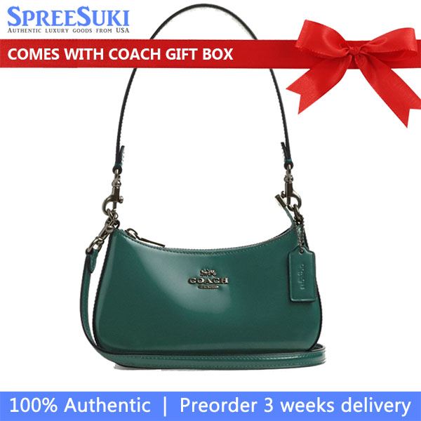 Coach Teri Mini Crossbody Bag Emerald Green # CW310