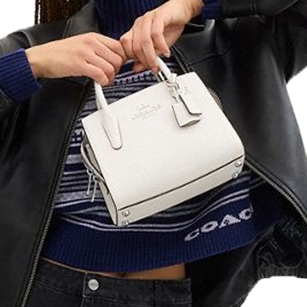 Coach Andrea Carryall Bag Silver Chalk # CP081