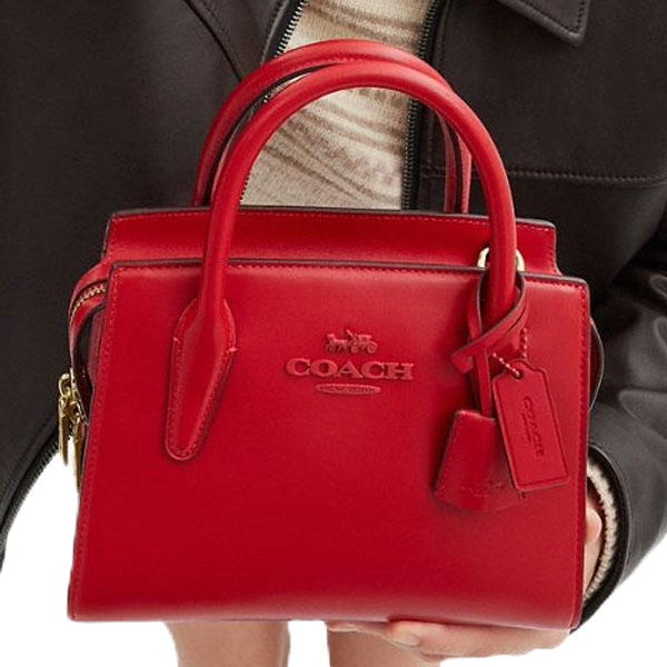 Coach Andrea Carryall Bag Bold Red # CP081