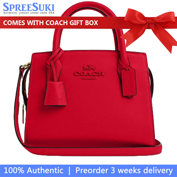 Coach Andrea Carryall Bag Bold Red # CP081