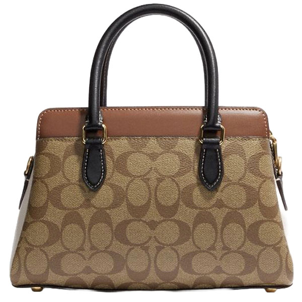 Coach Mini Darcie Carryall Bag In Colorblock Signature Canvas Khaki Multi # CH287