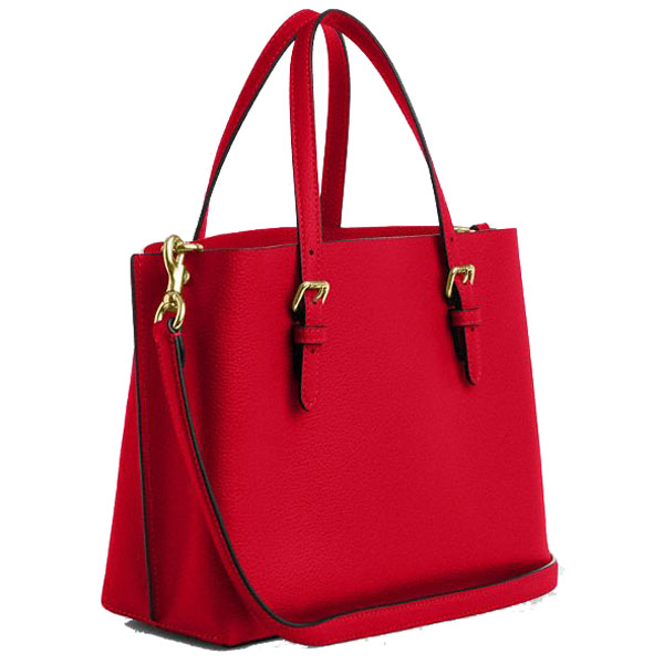 Coach Mollie Tote Bag 25 Bold Red # CV966