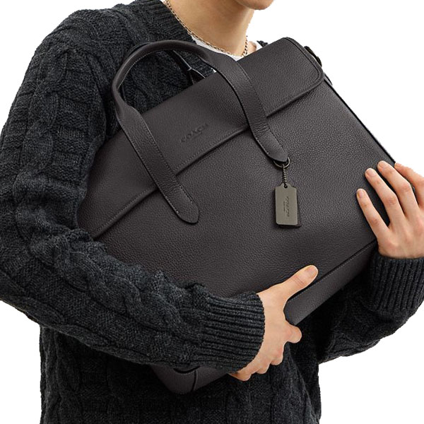 Coach Sullivan Portfolio Brief Gunmetal Graphite # C9875