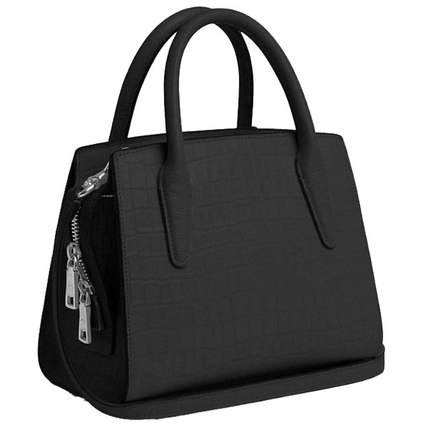 Coach Andrea Carryall Bag Silver Black # CR105