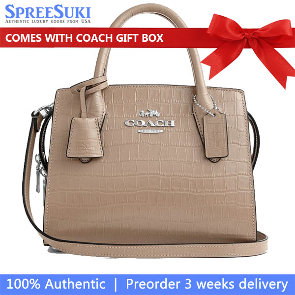 Coach Andrea Carryall Bag Silver Stone # CR105