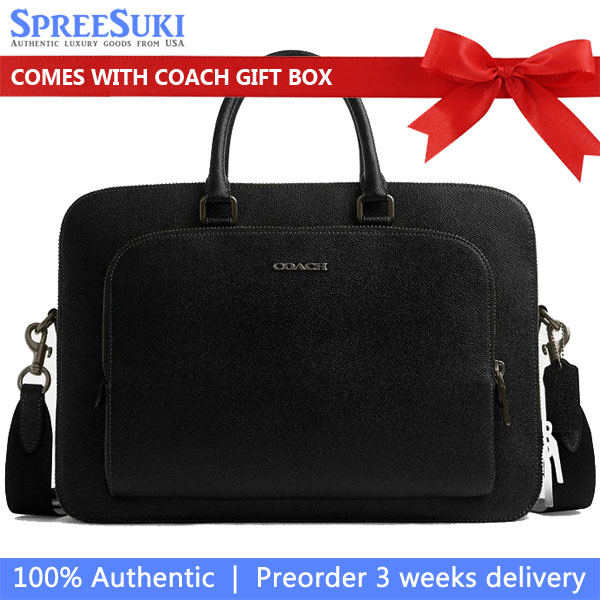 Coach Ethan Brief Gunmetal Black # CR275